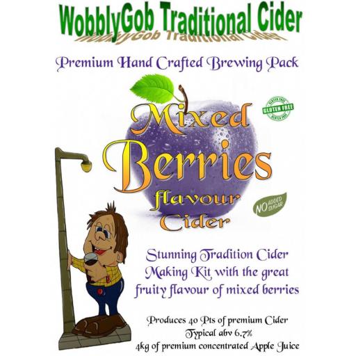 WobblyGob Mixed Berries Cider