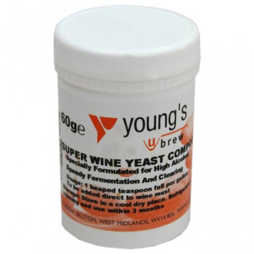 Young's Super Wine Yeast Compound 60grm