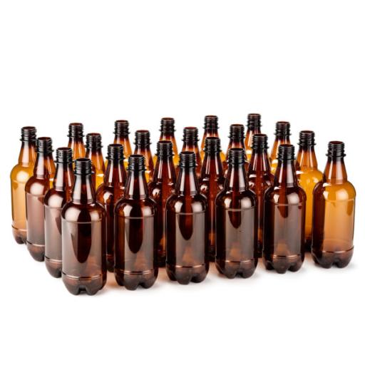 Handcraft Supplies Amber 500ml PET Beer Bottles (x24)